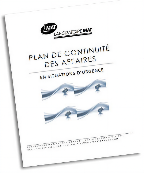 Plan de continuité des affaires (PCA)